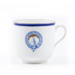 Dicovery Expedition, 1901.- - A Royal Doulton bone china coffee cup,   blue and gilt rim, gilt edged