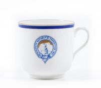 Dicovery Expedition, 1901.- - A Royal Doulton bone china coffee cup,   blue and gilt rim, gilt edged