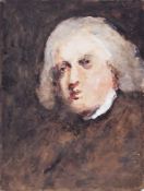 Brabazon (Hercules Brabazon) - Samuel Johnson,   watercolour and bodycolour over pencil, 297 x