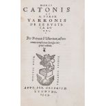 Agriculture.- Cato (Marcus Porcius) - and Marcus Terentius Varro. De Re Rustica libri   and Marcus