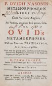 Ovidius Naso (Publius) - Metamorphoseon Libri XV,  translated by John Clarke,   title in red and