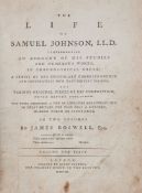 Boswell (James) - The Life of Samuel Johnson,  2 vol.,   first edition, first issue  with 'gve' to