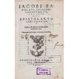 Sadoleto (Jacobo - , Cardinal ) Epistolarum libri sexdecim , blank X5 present but...  ,