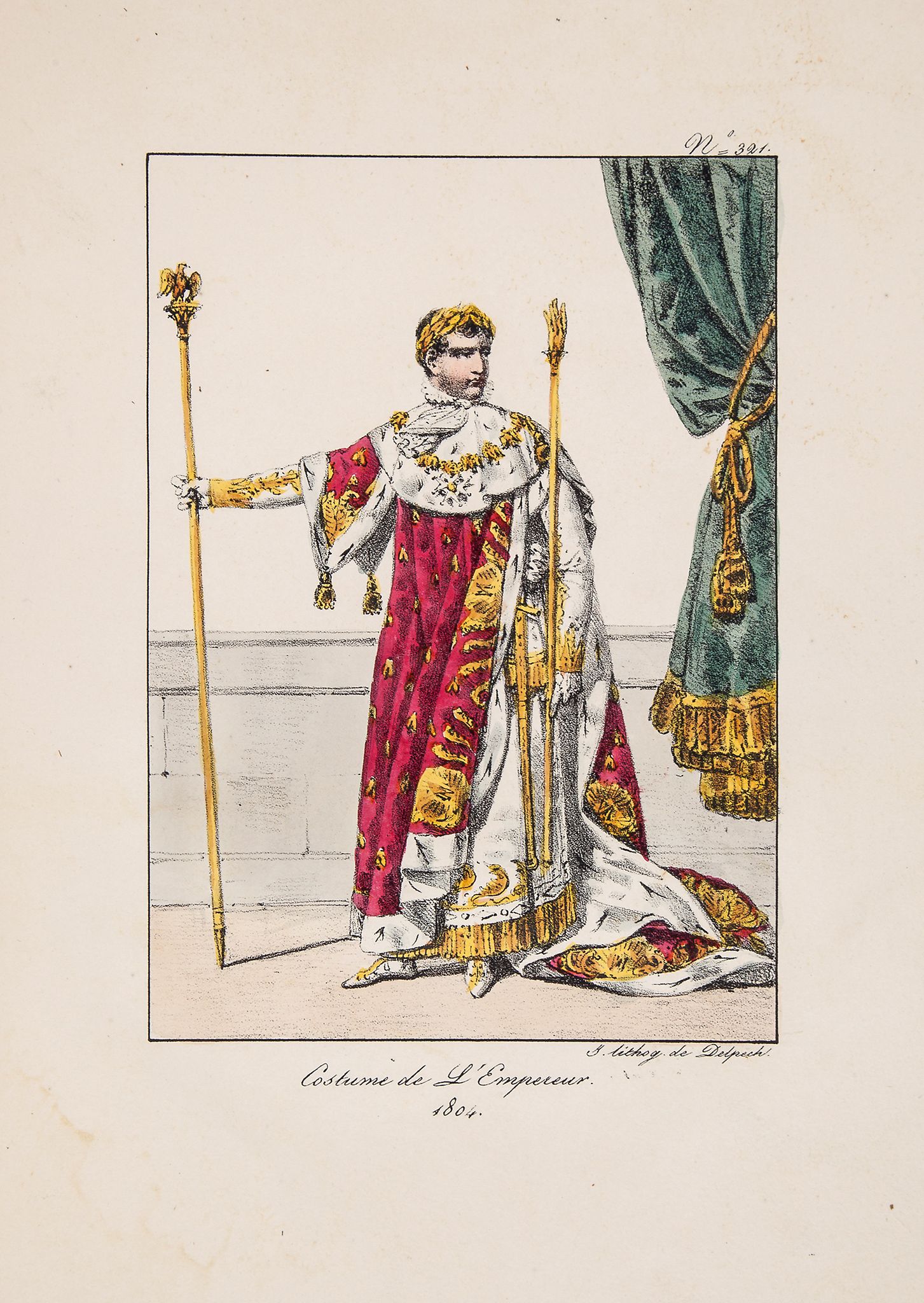 Lecomte (Hippolyte) - Costumes civils et militaires de la Monarchie Française depuis 1200 jusqu'a - Image 2 of 2