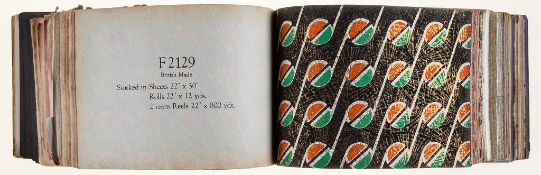 Wallpaper Sample Book.- - Sanderson Fancy Papers, Book “F”, Fancy Range,   7ff price lists, c.500