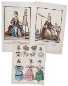Bonnart (Nicolas) - L'Astrologie; La Peinture,  a pair of allegorical plates of seated noblewomen in