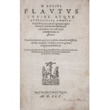 Plautus (Marcus Accius) - Opera,   edited by Dionysius Lambinus, device on title, decorative head