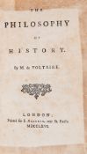 Voltaire -  The Philosophy of History , first edition in English   ([François Marie Arouet