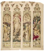Ward (Thomas),  Hughes (Henry) Attributed to. - 10 original designs for stained glass windows,