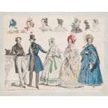 Figurino della Moda (Il),  vol.1  &  2,   105 hand-coloured engraved fashion plates, lightly water-