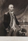 Battle of Trafalgar.- Turner (Charles) - The Rt. Hon.ble Lord Collingwood,   mezzotint, 490 x