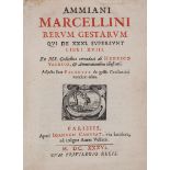 Marcellinus (Ammianus) - Rerum Gestarum...libri XVIII,   edited by H. Valesius, title in red and