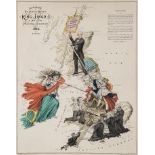 [Rose (Fred W.)] - The Overthrow of His Imperial Majesty King Jingo I,  a serio-comic map of the