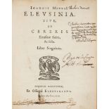 Meursius (Johannes) - Elevsinia, sive de Cereris Eleusinæ Sacro ac Festo,   first edition ,  title