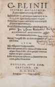 Plinius Secundus (Gaius) - Epistolaru[m] Libri X...Panegyricus,   decorative initials, foot of title