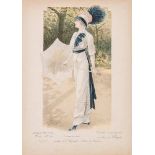 A mixed group of late 19th and early 20th century fashion,  for 'Le Moniteur de la Mode', 'Journal