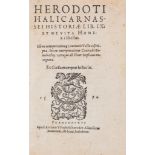 Herodotus. - Historiae Lib. IX, et de Vita Homeri libellus,   translated by Laurentius Valla  &