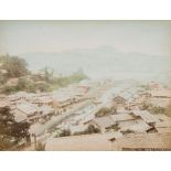 Japanese Photograph Album.- - Album of 50 photographs,   albumen prints with colouring,