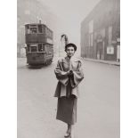 Norman Parkinson (1913-1990) - Woman with Tram, 1949  Gelatin silver print, printed later, signed in