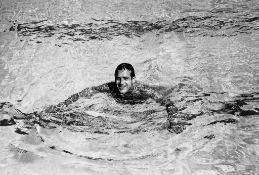 Leo Fuchs (1929-2009) - Paul Newman, Swimming, 1959  Inkjet print, printed 2009, editioned 1/50 in