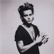 Patrick Demarchelier (b.1943) - Johnny Depp, 1986; Timothy Leary, 1993  Two platinum prints  on
