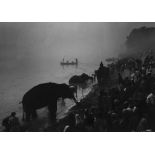 Don McCullin (b.1935) - The Elephant Festival, Sonepur Mela, India, 1978  Gelatin silver print on