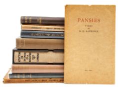 Lawrence (D.H.) - Pansies,   one of 500 copies signed by the author,  portrait frontispiece, minor