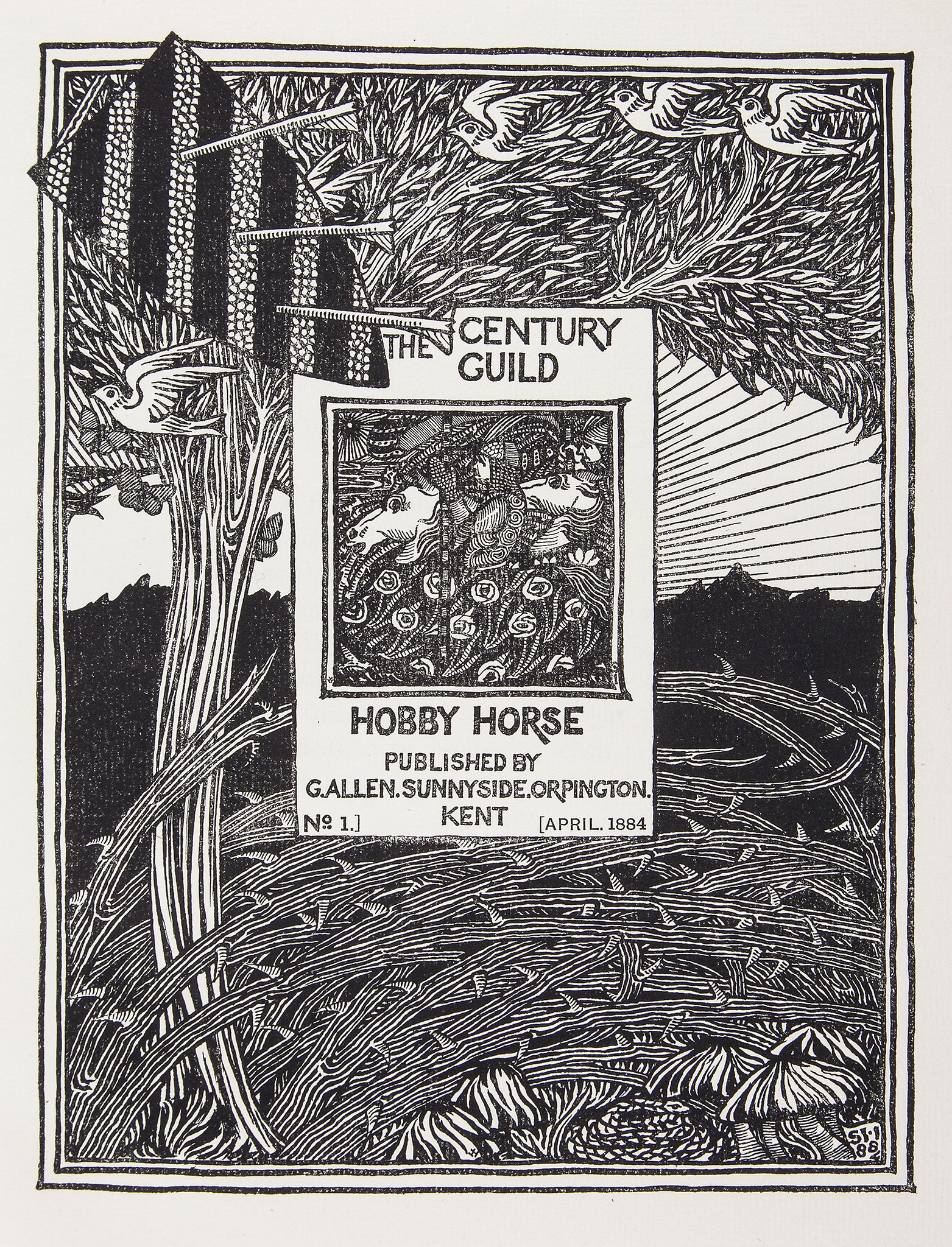 Mackmurdo (A.H.), Herbert P.Horne and Selwyn - Image, editors . Century Guild Hobby Horse , vol - Image 4 of 4