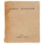 Joyce (James) - Pomes Penyeach,   first edition  ,   errata slip tipped in at end, text block loose,
