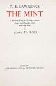 Lawrence (T.E.) - The Mint:  A day-book of the R.A.F. Depot 1922 by 352087 A/c Ross,   Review copy