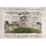 Bawden (Edward) - Walton Castle, Clevedon, Somerset.  You Can Be Sure of Shell, Britain's Landmark