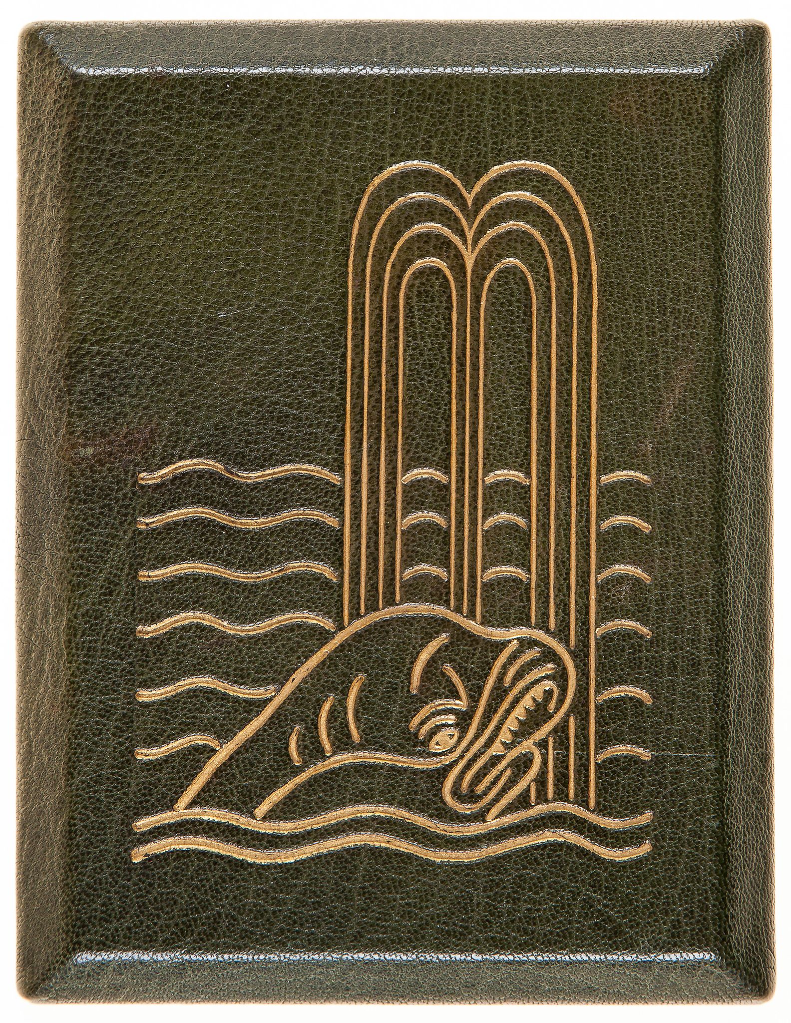 Jones (David) - The Whale,   part of the design 'The Whale' from 'The Book of Jonah' blocked in gilt