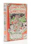 David (Elizabeth) - Summer Cooking,   first edition, signed by the author and with a six-word