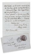Webb -  Autograph Letter to Euphrosyne Cassavetti, 4pp   (Philip,  architect, built the Red House,