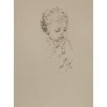 Shepard (Ernest H.) - Portrait of the infant Edgar Roy Samuel,   pencil drawing, 170 x 150mm.,