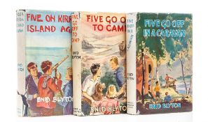 Blyton (Enid) - Five Go Off in a Caravan,   covers mottled, small dent to head,   1946; Five on