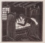 Gill (Eric) - Mother and Child,   wood-engraving, image c.85 x 90mm., one of 90 copies on Japon from