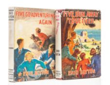 Blyton (Enid) - Five Go Adventuring Again,   colour frontispiece, plain illustrations, ink ownership