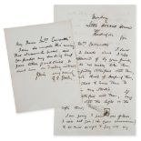 Watts -  10 Autograph Letters signed G.F. Watts to Euphrosyne Cassavetti   (George Frederic,