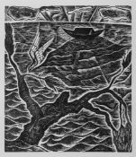 Jones (David) - The Chester Play of the Deluge,  the complete set of 10 wood-engravings for the