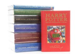 Rowling (J.K.) - [A Full Set of the Deluxe Edition Harry Potter Novels]  7 vol.,   first deluxe