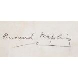 KIPLING, RUDYARD - ºrrack-room Ballads and Other Verses', Kipling clipped signature...  ºrrack-