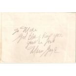 GAYE, MARVIN - Unused envelope signed and inscribed "To Mike, God bless and keep you  Unused