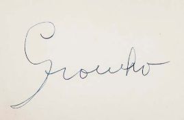 AUTOGRAPH ALBUMS - INCL. GROUCHO  &  CHICO MARX - Two autograph albums with signatures by