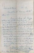 DICKENS, CHARLES - Autograph letter signed to Peter Le Neve- Foster  Autograph letter signed ('