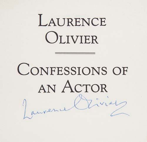 OLIVIER, LAURENCE - Small group of items signed by Laurence Olivier, comprising  Small group of - Image 2 of 2