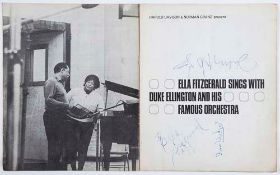 JAZZ MUSICIANS - INCL ELLA FITZGERALD - Group of souvenir programmes signed by prominent Jazz