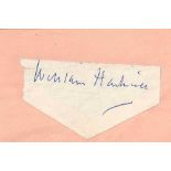 AUTOGRAPH ALBUM - INCL. WILLIAM HARTNELL - Autograph album including signatures by first Doctor