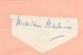 AUTOGRAPH ALBUM - INCL. WILLIAM HARTNELL - Autograph album including signatures by first Doctor