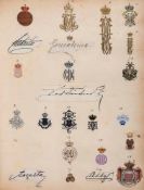 EUROPEAN ROYALTY - Autograph album with clipped signatures of European monarchs and...  Autograph
